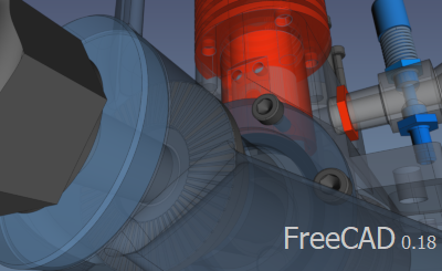 Заставка FreeCAD 0.18